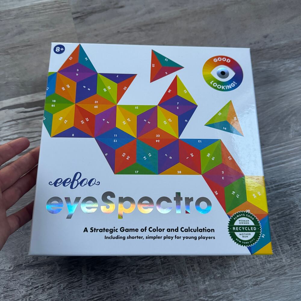 eeBoo EyeSpectro Strategic Color Matching Family Board Game Complete